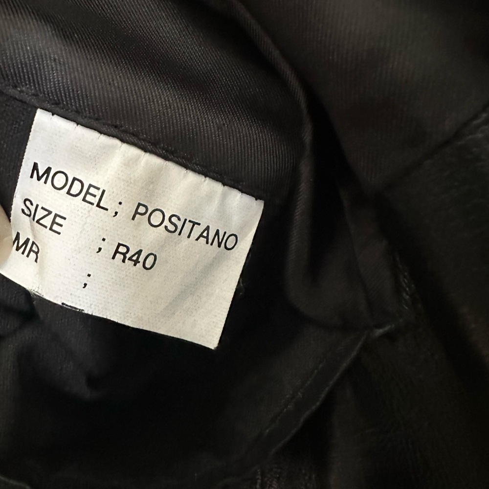 Alfani Black Genuine Leather Blazer Jacket Men’s 40R - Picture 6 of 9